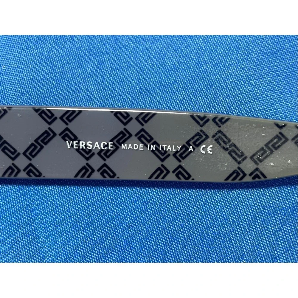 Versace MOD 2075 1009/87 Vintage Eyeglass Frames Black 60-15 Italy